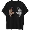 imageAvanova Women Tigers Graphic Oversized Tee Top Short Sleeve Loose Crewneck Summer TShirtBlack G