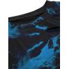 imageAvanova Women Distressed Loose Crop Top Oversized Short Sleeve Ripped Tee ShirtTie Dye Blue