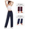 imageTapata Womens 28303234 Inseam Track Pants Loose Straight Leg Jogging Sweatpants WarmUp Sports Athletic RunningNavy Blue