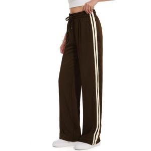 imageTapata Womens 28303234 Inseam Track Pants Loose Straight Leg Jogging Sweatpants WarmUp Sports Athletic RunningBrown