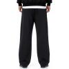 imageTapata Mens RegularLongTall Fleece Lined Baggy Sweatpants Wide Leg Thermal Casual Lounge Sweat Pants with PocketsBlack