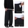 imageTapata Mens RegularLongTall Fleece Lined Baggy Sweatpants Wide Leg Thermal Casual Lounge Sweat Pants with PocketsBlack