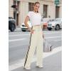 imageTapata Womens 28303234 Inseam Track Pants Loose Straight Leg Jogging Sweatpants WarmUp Sports Athletic RunningBeige