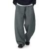 imageTapata Mens RegularLongTall Fleece Lined Baggy Sweatpants Wide Leg Thermal Casual Lounge Sweat Pants with PocketsCharcoal