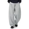 imageTapata Mens RegularLongTall Fleece Lined Baggy Sweatpants Wide Leg Thermal Casual Lounge Sweat Pants with PocketsLight Charcoal