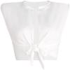 imageAvanova Womens Sleeveless Open Front Crop Top Sexy Tie Knot TShirt Basic SolidWhite Kh