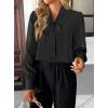 imageAvanova Women Bow Tie Neck Long Sleeve Blouses Tops Dressy Casual Elegant Work ShirtsBlack