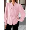 imageAvanova Women Bow Tie Neck Long Sleeve Blouses Tops Dressy Casual Elegant Work ShirtsPink