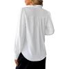 imageAvanova Women Bow Tie Neck Long Sleeve Blouses Tops Dressy Casual Elegant Work ShirtsWhite Kh