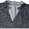 imageAvanova Women Work Business Blouses Shirt Leopard Print Ruffle V Neck Top 34 Long Sleeves Green Medium