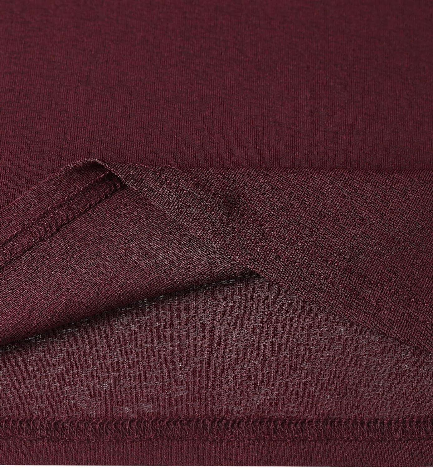 imageAvanova Women Mesh Sheer Long Sleeve Top See Through Sexy Going Out ShirtsBurgundy