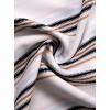 imageAvanova Women 34 Long Sleeve Blouses Dressy Casual Work Business Shirts Mock Neck Leopard Ruffle TopsBeige Striped Kh