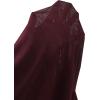 imageAvanova Women Mesh Sheer Long Sleeve Top See Through Sexy Going Out ShirtsBurgundy