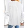 image:imageAvanova Blusas Elegantes para Mujer V Neck Long Sleeve Shirts Fancy Dressy Tops Blouses for WomenBeige