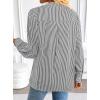 image:imageAvanova Blusas Elegantes para Mujer V Neck Long Sleeve Shirts Fancy Dressy Tops Blouses for WomenBlack Striped