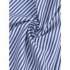 image:imageAvanova Blusas Elegantes para Mujer V Neck Long Sleeve Shirts Fancy Dressy Tops Blouses for WomenBlue Striped