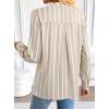 image:imageAvanova Blusas Elegantes para Mujer V Neck Long Sleeve Shirts Fancy Dressy Tops Blouses for WomenKhaki White
