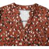 image:imageAvanova Blusas Elegantes para Mujer V Neck Long Sleeve Shirts Fancy Dressy Tops Blouses for WomenRed Floral