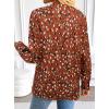 image:imageAvanova Blusas Elegantes para Mujer V Neck Long Sleeve Shirts Fancy Dressy Tops Blouses for WomenRed Floral