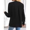image:imageAvanova Blusas Elegantes para Mujer V Neck Long Sleeve Shirts Fancy Dressy Tops Blouses for WomenSolid Black