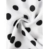 image:imageAvanova Blusas Elegantes para Mujer V Neck Long Sleeve Shirts Fancy Dressy Tops Blouses for WomenWhite Black Dots