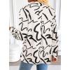 image:imageAvanova Blusas Elegantes para Mujer V Neck Long Sleeve Shirts Fancy Dressy Tops Blouses for WomenWhite Scribble