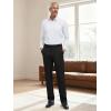 image:imageTapata Mens 283032 Inseam Elastic Waist Pants for Seniors Straight Leg Stretch Slacks for Elderly with Zipper FlyBlack