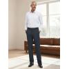 image:imageTapata Mens 283032 Inseam Elastic Waist Pants for Seniors Straight Leg Stretch Slacks for Elderly with Zipper FlyDark Gray