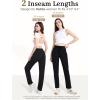 image:imageTapata Petite Womens 2628 Inseam Sweatpants Cotton Lounge Yoga Pants Casual Open Bottom Workout Zipper Pocket JoggersBlack