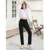 image:imageTapata Petite Womens 2628 Inseam Sweatpants Cotton Lounge Yoga Pants Casual Open Bottom Workout Zipper Pocket JoggersBlack