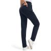 image:imageTapata Petite Womens 2628 Inseam Sweatpants Cotton Lounge Yoga Pants Casual Open Bottom Workout Zipper Pocket JoggersNavy Blue