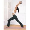 image:imageTapata Petite Womens Bootcut Yoga Pants 2628 Inseam High Waist Workout Flare Leggings with PocketsDark Gray
