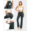 image:imageTapata Petite Womens Bootcut Yoga Pants 2628 Inseam High Waist Workout Flare Leggings with PocketsDark Gray