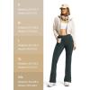 image:imageTapata Petite Womens Bootcut Yoga Pants 2628 Inseam High Waist Workout Flare Leggings with PocketsDark Gray