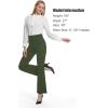 image:imageTapata Women Dress Pants 28303234 High Waist Stretchy Bootcut Pants Tall Petite Regular for Office Business CasualOlive