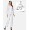 image:imageTapata Women Dress Pants 28303234 High Waist Stretchy Bootcut Pants Tall Petite Regular for Office Business CasualWhite