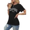 image:imageAvanova Womens Letter Graphic Tee Vintage Short Sleeve T Shirts Summer Top Casual Streetwear Black 02 California XXLarge