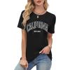 image:imageAvanova Womens Letter Graphic Tee Vintage Short Sleeve T Shirts Summer Top Casual Streetwear Black 02 California XXLarge