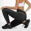 image:imageTapata Womens Workout Leggings High Waist Tummy Control Side Striped Athletic Running Yoga PantsBlack