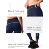 image:imageTapata Womens Workout Leggings High Waist Tummy Control Side Striped Athletic Running Yoga PantsNavy Blue