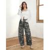 image:imageTapata Womens Camo Barrel Jeans Mid Rise Wide Leg Camoflage Ankle Denim Pants Y2K Baggy Boyfriend Jeans with PocketsGreen Camo