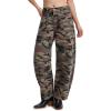 image:imageTapata Womens Camo Barrel Jeans Mid Rise Wide Leg Camoflage Ankle Denim Pants Y2K Baggy Boyfriend Jeans with PocketsBrown Camo