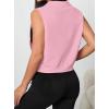 image:imageAvanova Running Shirts Women Sleeveless Zip Up V Neck Golf Workout Gym Athletic Crop Tank TopsPink