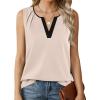 image:imageAvanova Sleeveless Blouses for Women V Neck Tank Top Work Business Casual ShirtApricot