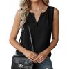 image:imageAvanova Sleeveless Blouses for Women V Neck Tank Top Work Business Casual ShirtBlack