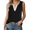 image:imageAvanova Sleeveless Blouses for Women V Neck Tank Top Work Business Casual ShirtBlack White