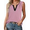 image:imageAvanova Sleeveless Blouses for Women V Neck Tank Top Work Business Casual ShirtDusty Pink