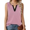 image:imageAvanova Sleeveless Blouses for Women V Neck Tank Top Work Business Casual ShirtDusty Pink