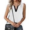 image:imageAvanova Sleeveless Blouses for Women V Neck Tank Top Work Business Casual ShirtWhite