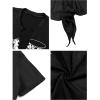 image:imageAvanova Women Sexy Tie Front Crop Tops Short Sleeve TShirts V Neck Tee Festival ClubwearBlack